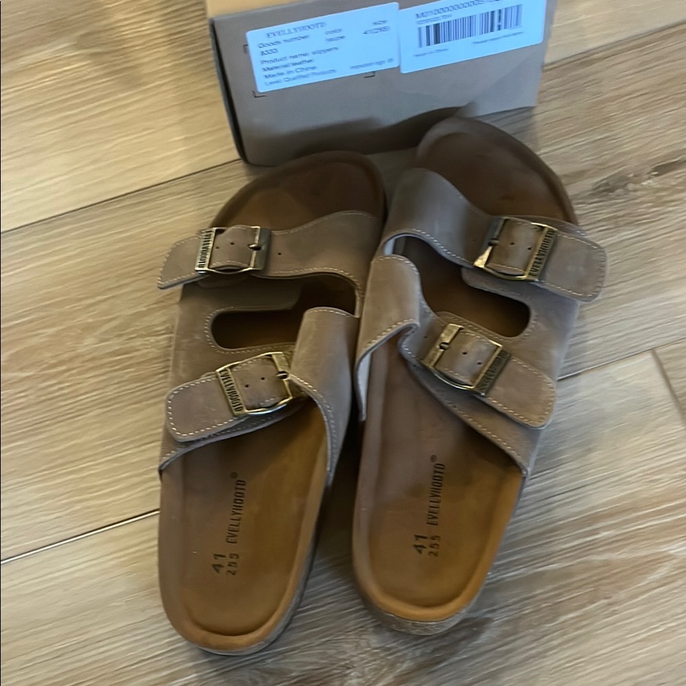 Evellyhootd Stylish Tan Sandals for Women